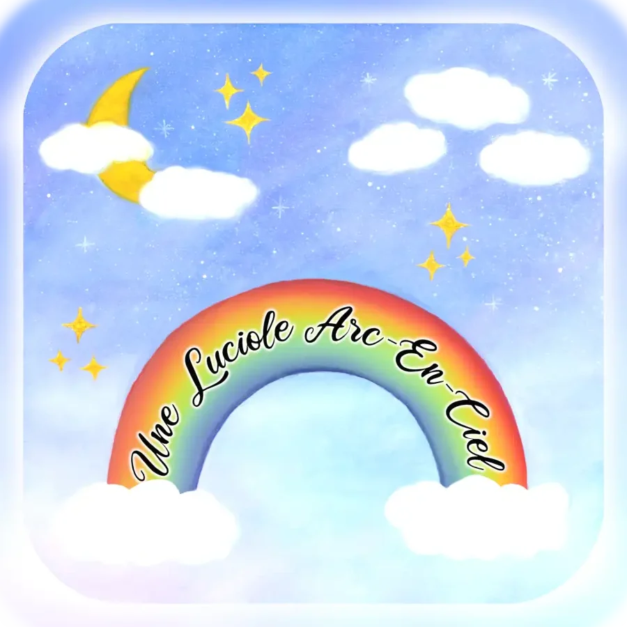 Une Luciole Arc-En-Ciel