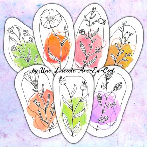 stickers Bouquet d'Aquarelles