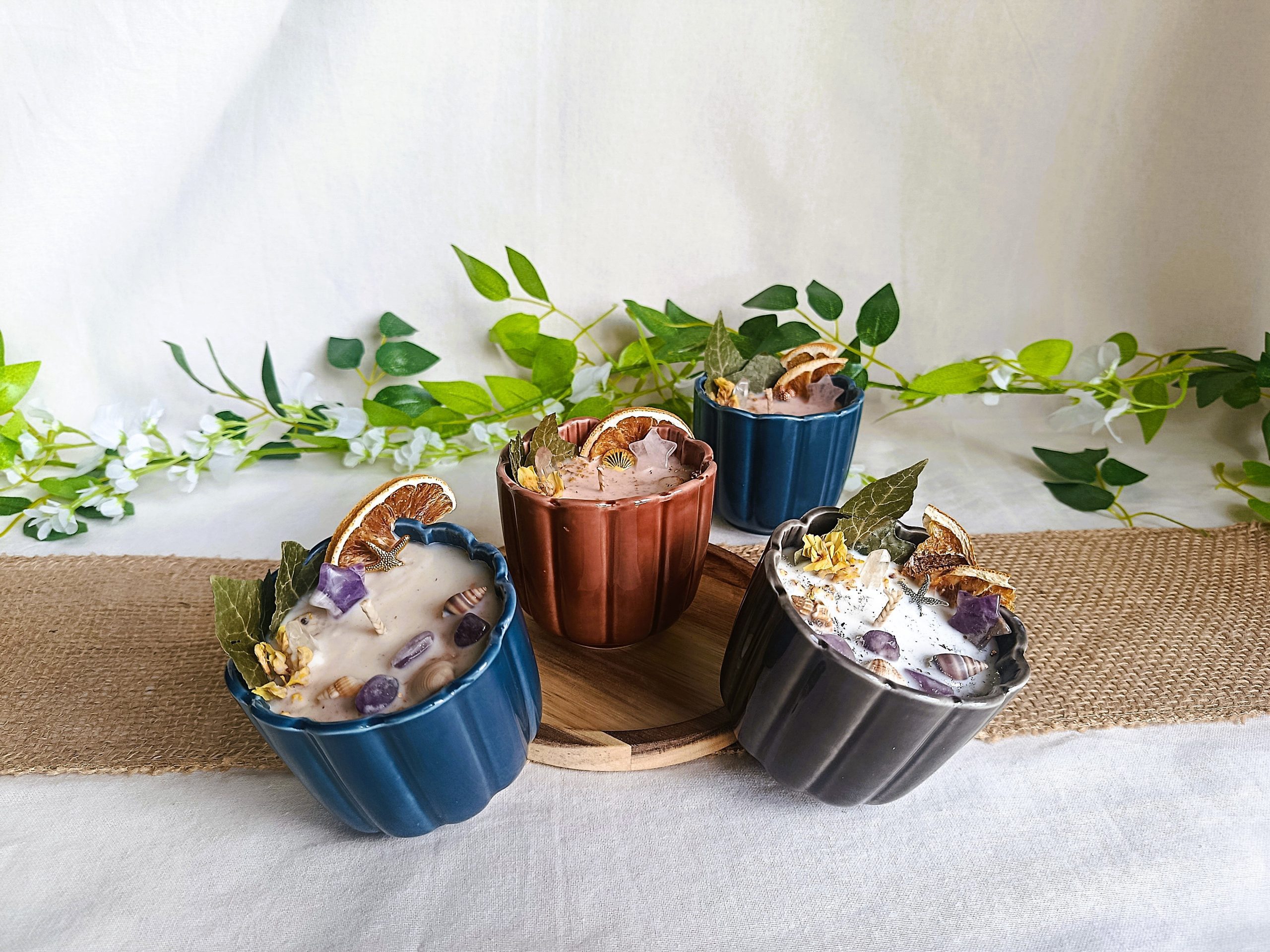 Bougie Parfumée Cocktail Estival - Lithothérapie – Image 2